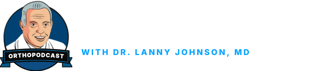 Orthopodcast logo (white)